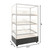 Koolmore KM-FDC-B6 59.5" L Clear Tempered Glass 3-Tier with 6 Baskets Floor Standing Bagel Bakery Display Case - 110 Volts