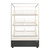 Koolmore KM-FDC-B6 59.5" L Clear Tempered Glass 3-Tier with 6 Baskets Floor Standing Bagel Bakery Display Case - 110 Volts