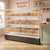 Koolmore KM-FDC-B12 59.5" L Clear Tempered Glass 3-Tier with 12 Baskets Floor Standing Bagel Bakery Display Case - 110 Volts