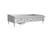 Atosa ATG-6024-S CookRite 60" W Stainless Steel Natural Gas 5 Burners Steel Griddle - 150,000 BTU