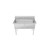 Atosa SS1818D21N 41" W 18 Ga 304 Stainless Steel Two Compartment Sink without Drainboards