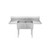 Atosa SS1818D21D18 72" W 18 Ga 304 Stainless Steel with Left and Right Drainboards Two Compartment Sinks