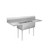 Atosa SS2424F21D24 96" W 18 Ga 304 Stainless Steel with Left and Right Drainboards Two Compartment Sinks