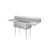 Atosa SS2424F21D24 96" W 18 Ga 304 Stainless Steel with Left and Right Drainboards Two Compartment Sinks