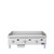 Atosa ATG-3624-C CookRite 36" W Stainless Steel Natural Gas 3 Burners Chrome Plated Griddle - 90,000 BTU