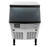 Omcan USA 47774 121.23 Lbs. Ice Storage Stainless Steel Exterior with Black Trim Ice Maker with Bin - 115 Volts