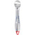 Vollrath 47279 1 Oz. Ergonomic Textured Handle with Anti-Freeze Encapsulated Red Aluminum Ice Cream Scoop
