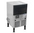 Omcan USA 47773 33.1 Lbs. Ice Storage Stainless Steel Exterior with Black Trim Ice Maker with Bin - 115 Volts