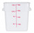 Omcan USA 80190 8 Qt. White Polypropylene Square Food Storage Container