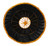 Omcan USA 47192 8.25″ D x 2.25″ W Black Golden Trim Round Woven Basket