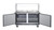 Omcan USA 50089 16.6 Cu. Ft. Stainless Steel 2-Section Aurora Refrigerated Prep Table - 110 Volts