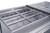 Omcan USA 50089 16.6 Cu. Ft. Stainless Steel 2-Section Aurora Refrigerated Prep Table - 110 Volts