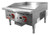 Omcan USA 47371 Stainless Steel 2 Burners Natural Gas Countertop 24" Griddle - 56,000 BTU