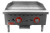 Omcan USA 47371 Stainless Steel 2 Burners Natural Gas Countertop 24" Griddle - 56,000 BTU