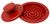 Omcan USA 48112 High-Impact Polystyrene Red Plastic Hamburger Patty Press