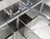 Omcan USA 43791 53" W Stainless Steel 18 Gauge Two Compartment with Galvanized Legs Pot Sink