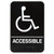 Vollrath 5632 6" x 9" Braille Accessible Sign