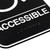 Vollrath 5632 6" x 9" Braille Accessible Sign