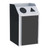 Lakeside 4412 46 Gal. Stainless Steel Laminate Finish 2 Streams Front Access Waste and Recycle Station