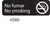 Vollrath 4589 3" x 9" No Fumar / No Smoking Sign