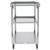 Vollrath 97126 Stainless Stel 3 Shelf Utility Cart - 30 7/8"L x 17 3/4"W x 33 3/4"H 13 13/16"