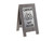 Cal-Mil 3504 2" W x 17-1/2" D x 22" H Composite Frame Double-Sided Outdoor "Wet Floor" Sign