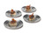 Vollrath 47656 6" Dia. Stainless with Satin Pewter Finish Plate