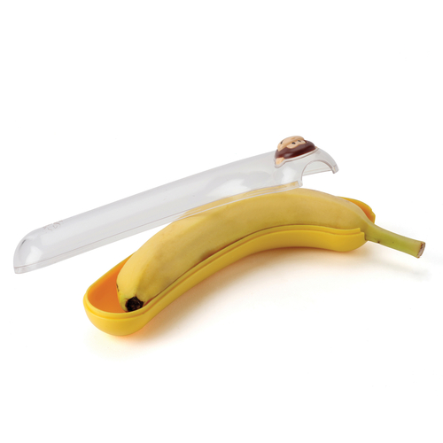 Harold Import 77711 Yellow Plastic Joie Banana Pod - Culinary Depot