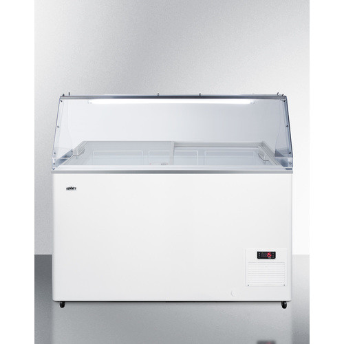 Summit NOVA45GDC 14.1 Cu. Ft. White Stainless Steel Free Standing