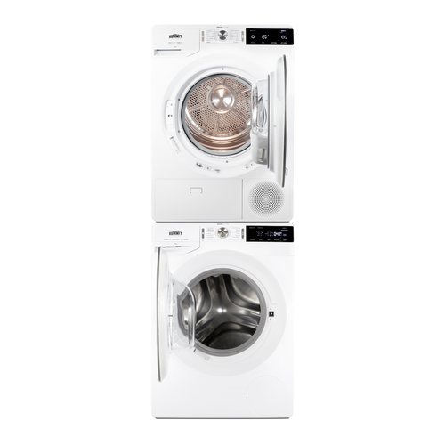 Summit SLS24W4P 6.18 Cu. Ft. White Exterior Washer and Dryer Combo