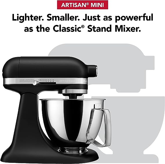 KitchenAid KSM3316XBM Artisan® Mini Plus 3.5 Quart Matte Black
