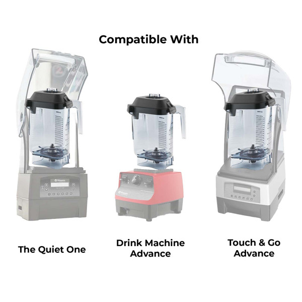 ミキサーの部品、 ブレンダーピッチャー 48オンス、互換性がありますVitamix Quiet One 15978 VM0145 48オンスブレンダーコンテナカップ本体、互換性があります Vitamix THE QUIET ONE VM0145 VM0149 V