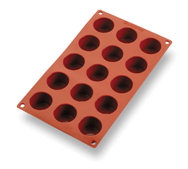 Matfer Bourgeat 257914 Gastroflex Mini Muffin Mold 1-3/4" Dia. x 1-13/16"H Mini- Muffins Food Grade Silicone