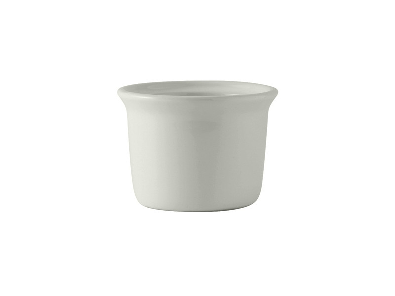 Tuxton BWS-1605 4" 16 Oz. Ceramic White Round Petite Marmite
