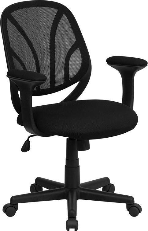 Flash Furniture GO-WY-05-A-GG Y-GO Swivel Task Chair - Thumbnail 3