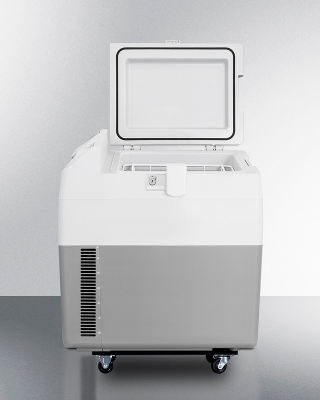 Summit SPRF36CART 1 Cu. Ft. Portable Refrigerator-Freezer Cooler with Mobile Cart