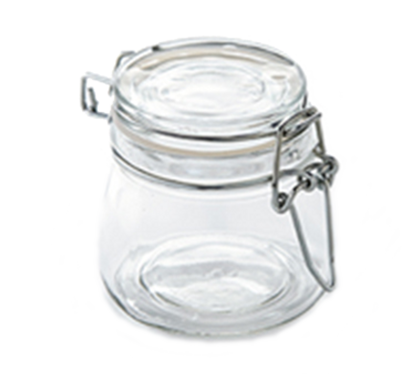 American Metalcraft Mini Mason Jar with Hinged Lid, 2.5 oz