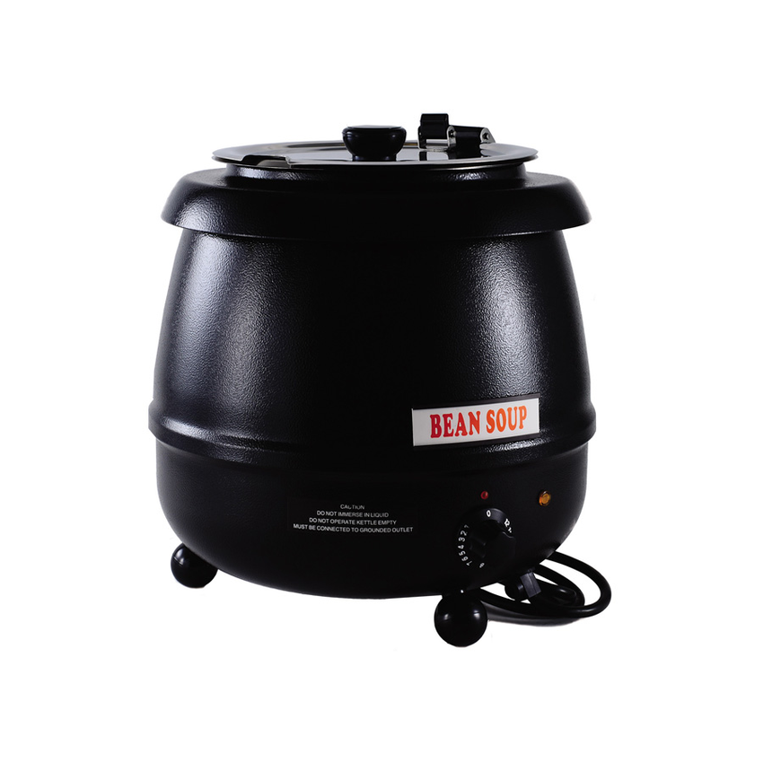 Soup Warmer, 10 qt., Black, Electric, Stainless Steel Inner Pot, Winco  ESW-66