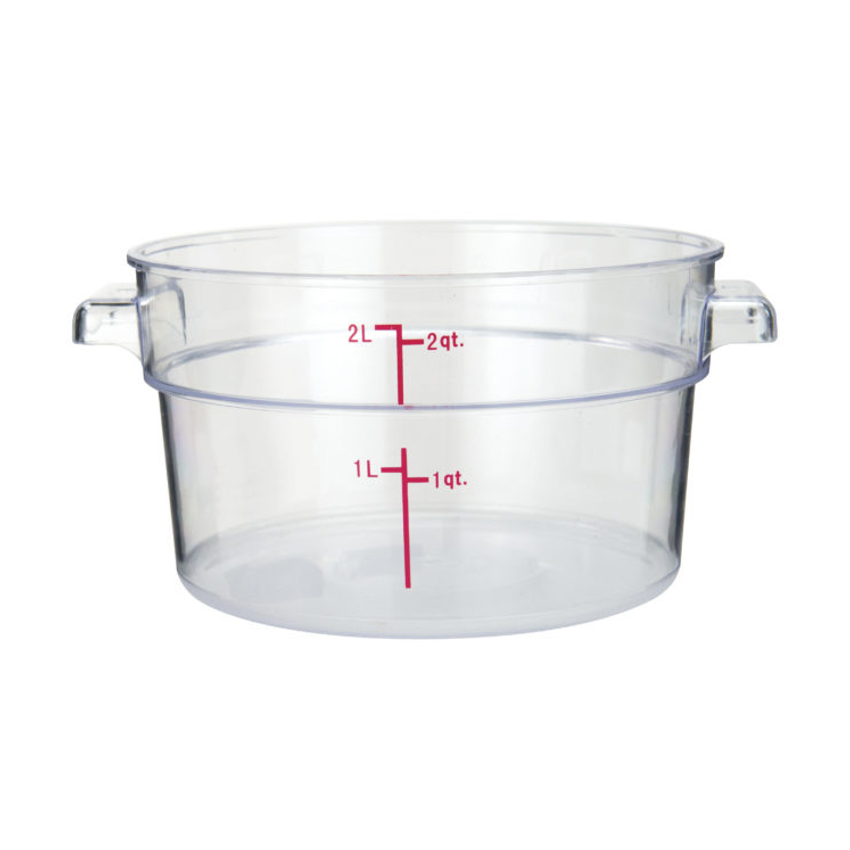 Cambro 12 Qt. White Round Polyethylene Food Storage Container
