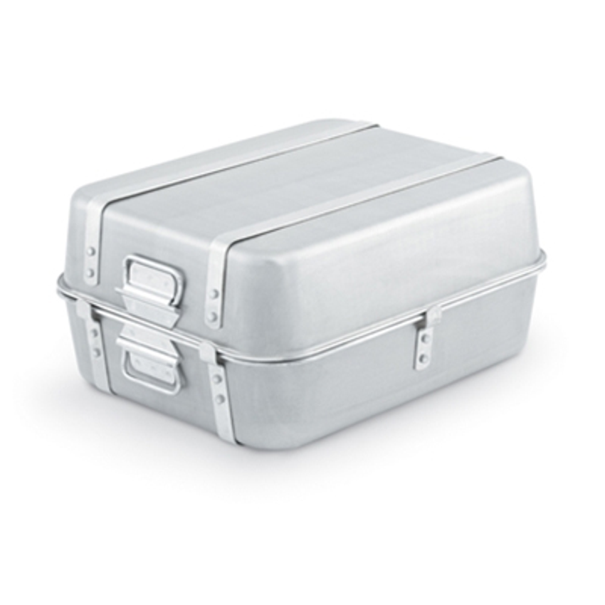 Vollrath Wear-Ever 29.5 Qt. Aluminum Double Roaster Pan - 24 x 18 x 9 1/2