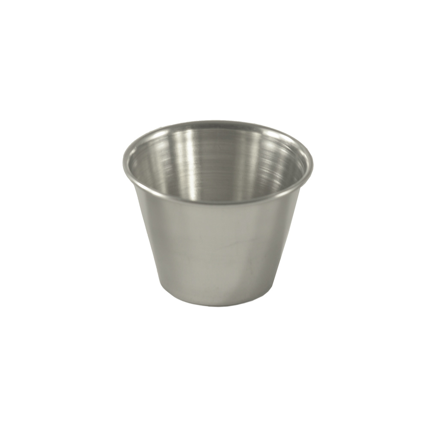 C.A.C. SSCP-25, 2.5 Oz Stainless Steel Sauce Cup, DZ
