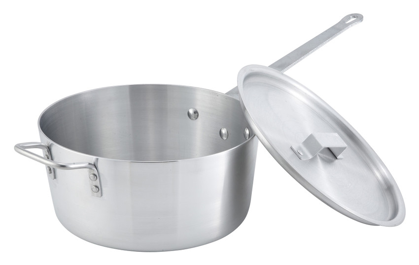 Choice 7 Qt. Tapered Aluminum Sauce Pan