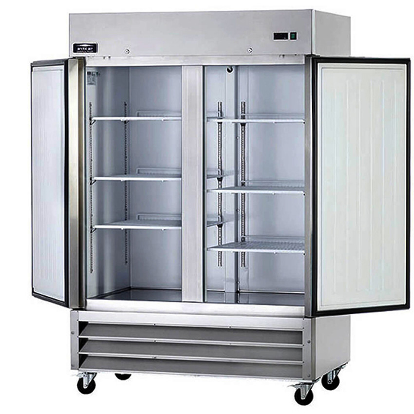 Arctic Air AF49 54" W TwoSection Solid Door ReachIn Freezer