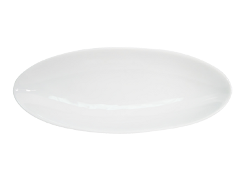 CAC China RCN-B416 32 Oz. Super White Porcelain Oval Accessories Gondola  Bowl (1 Dozen) Culinary Depot