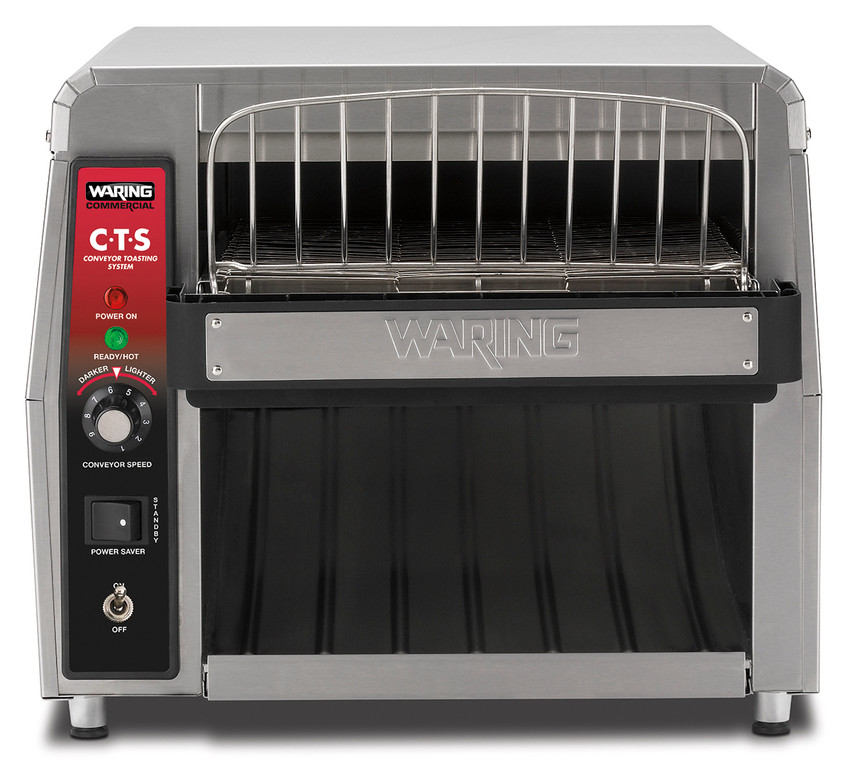 Waring WCT850RC Heavy Duty Switchable Bread and Bagel 4-Slice Commercial  Toaster - 120V