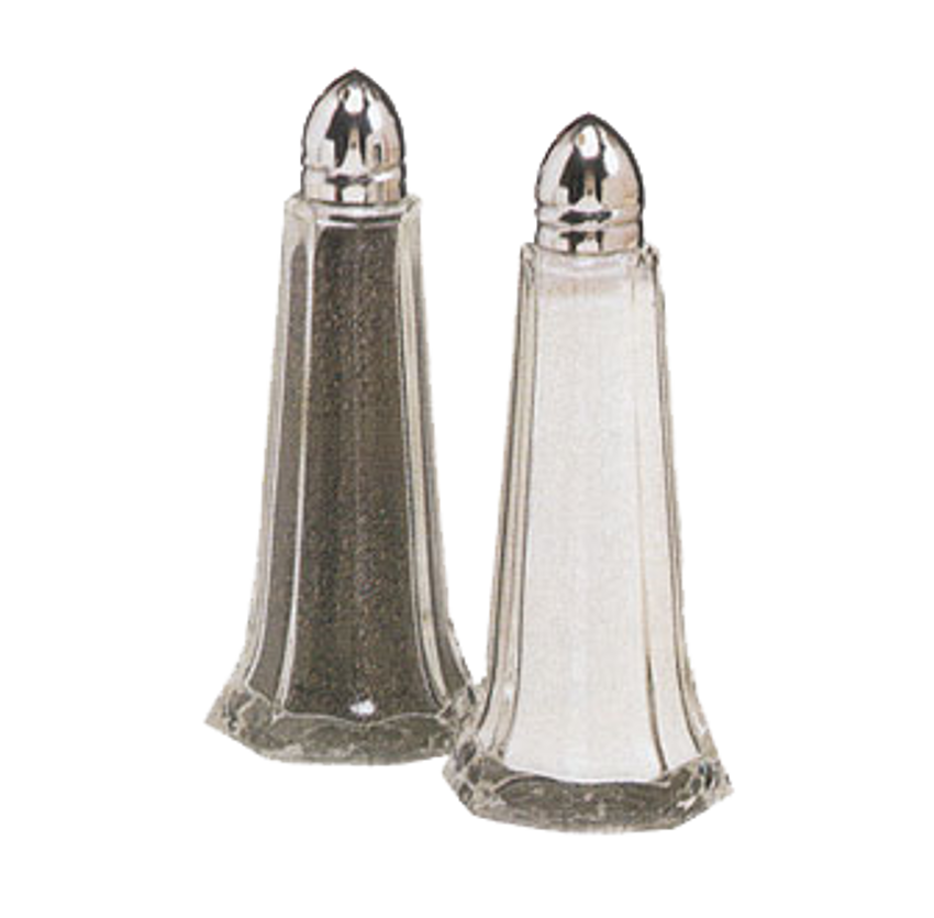American Metalcraft 1.25 oz. Eiffel Tower Glass Salt and Pepper Shaker
