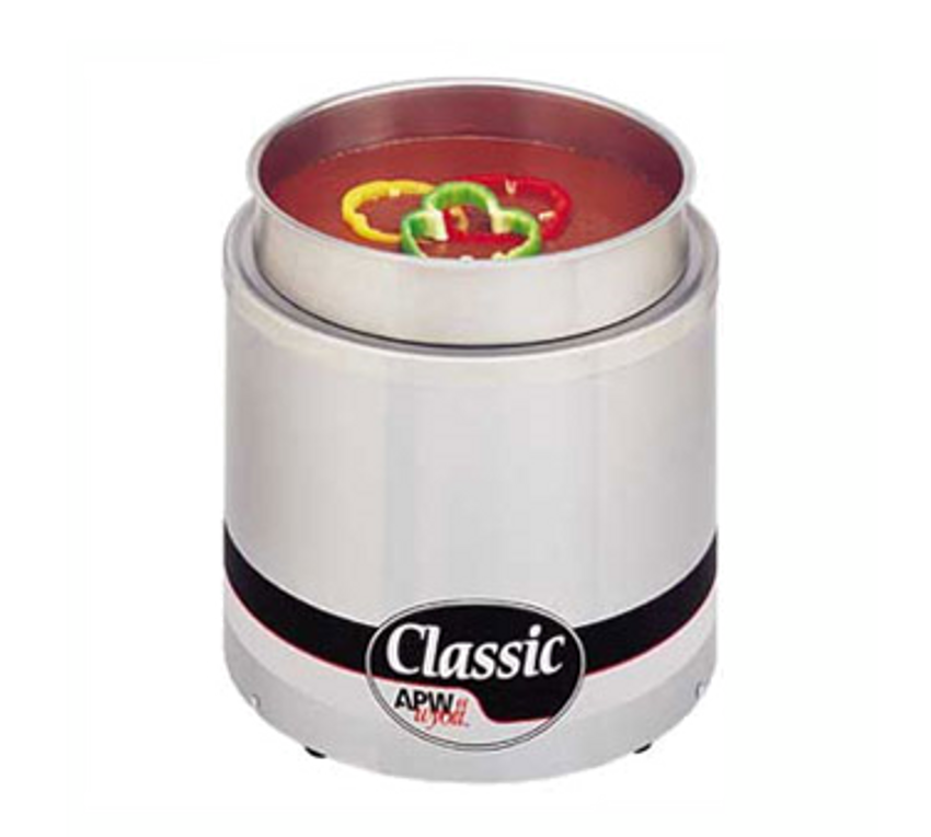 Winco 207 Stainless Steel Soup Warmer 7 qt.