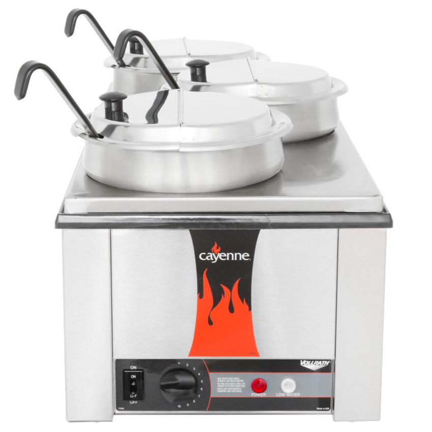 Vollrath 72045 Cayenne 4 qt. Double Well Rethermalizer Soup Warmer 