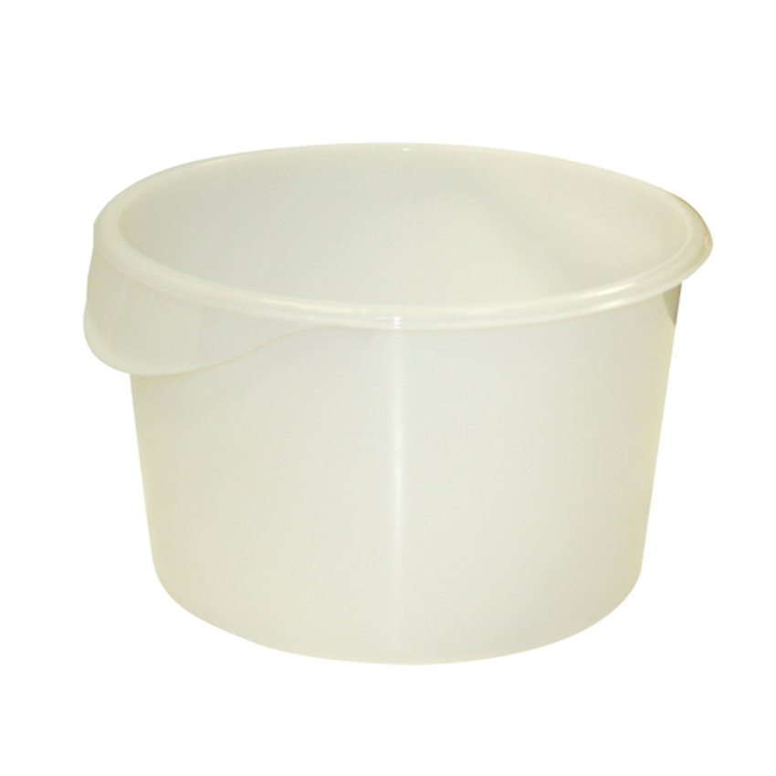 Rubbermaid 12 Qt. White Round Polyethylene Food Storage Container