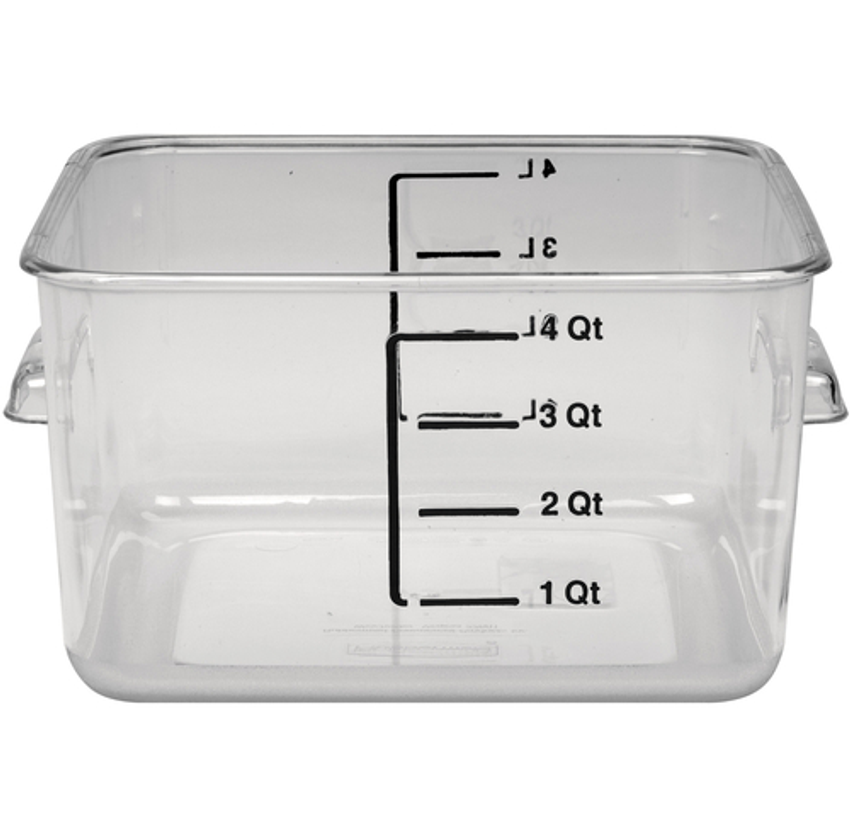Rubbermaid FG572424CLR 8 qt Clear Round Storage Container